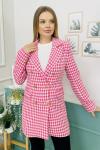 159785 Kazayagi Desen Astarli Blazer Ceket